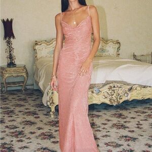 Princess Polly AMIYA MAXI DRESS PINK